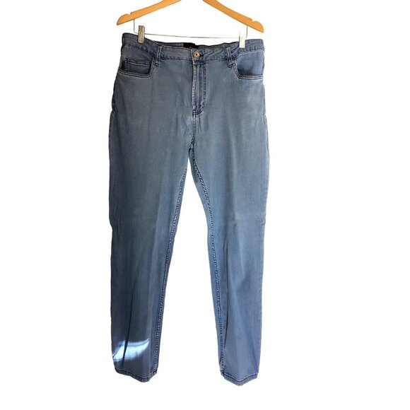 JACHS NEW YORK -MENS JEANS STRAIGHT LEG LIGHT WASH JEANS SIZE 36X32 - Picture 3 of 6